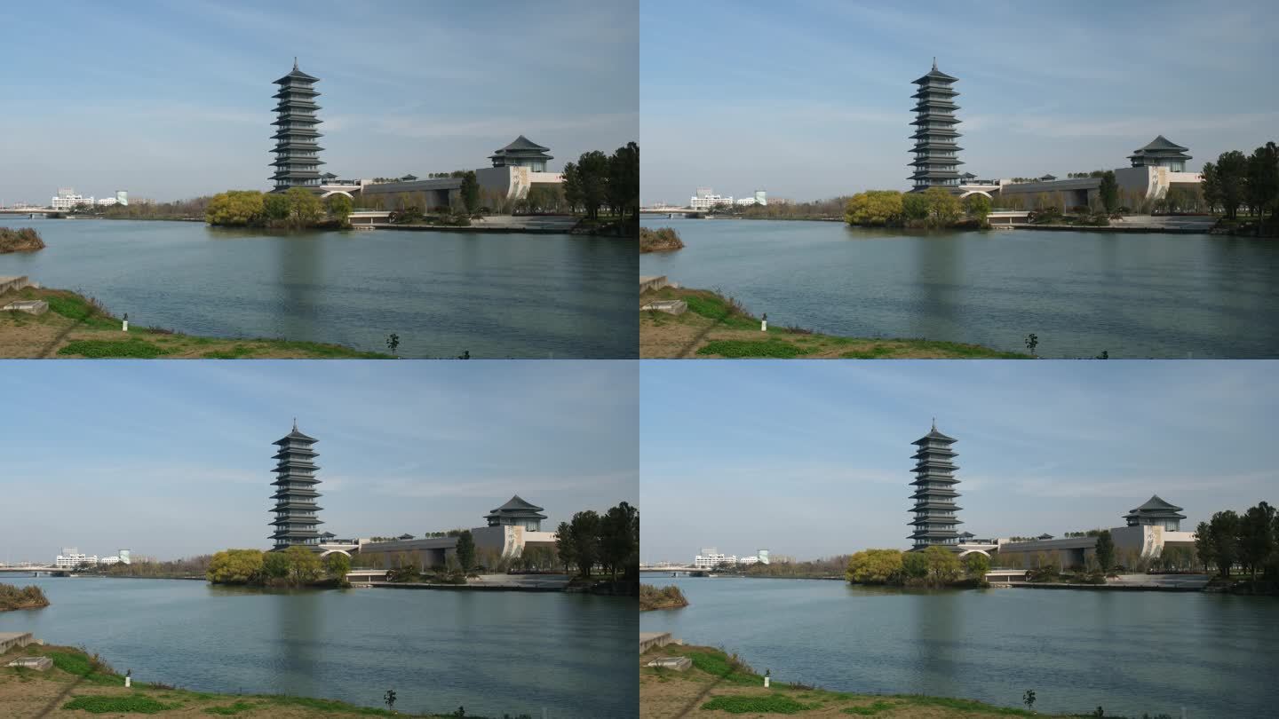 扬州三湾大运塔、中国大运河博物馆、古运河