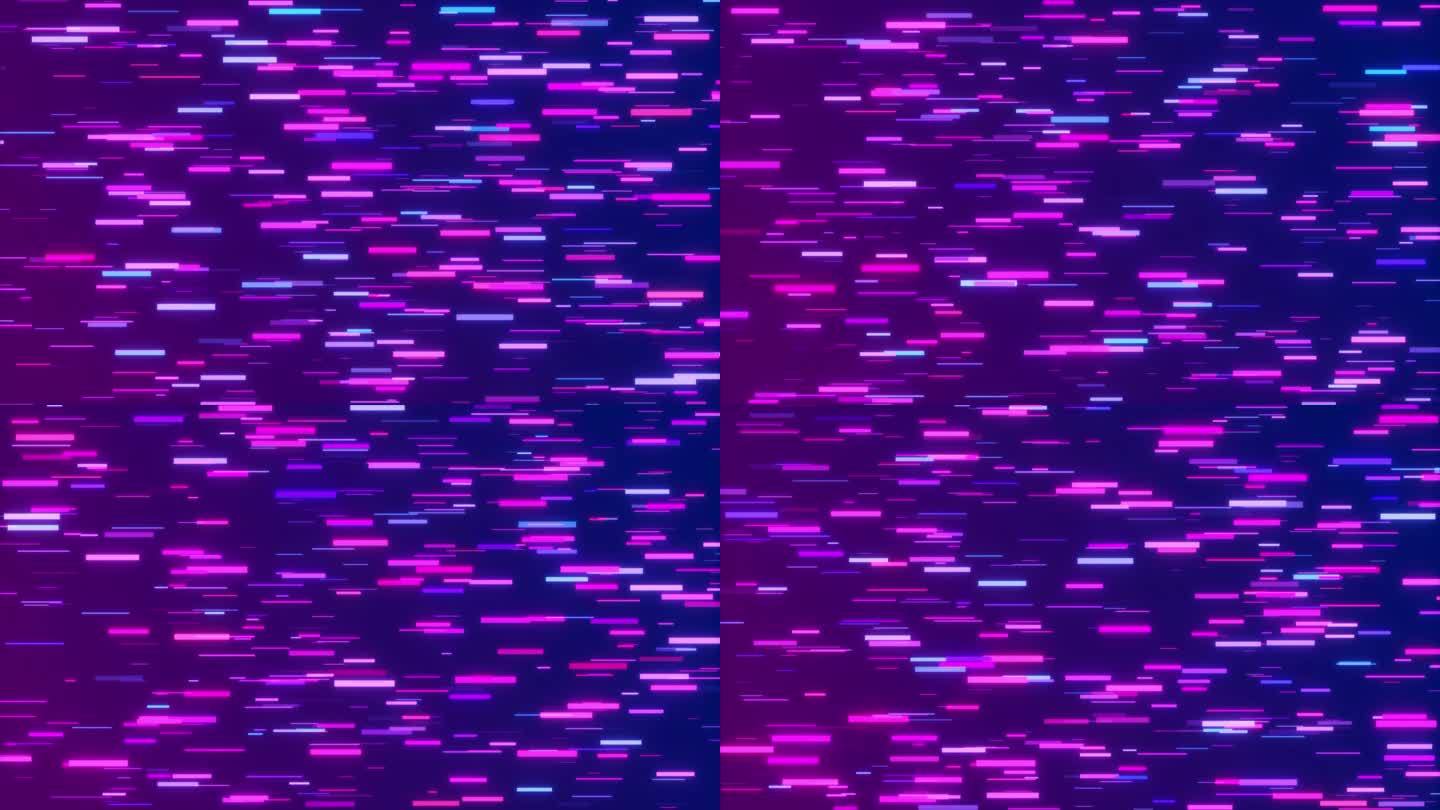 4K赛博朋克线条流动循环
