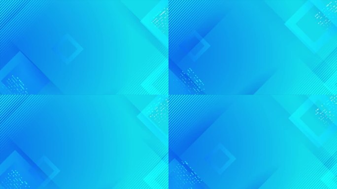 几何抽象蓝色方框形状图形动态背景