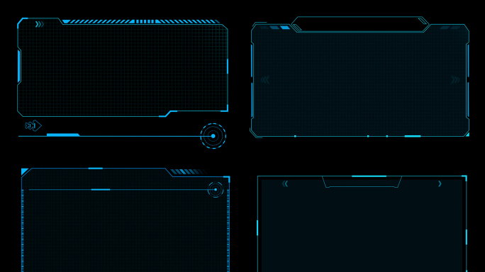 科技视频框HUD