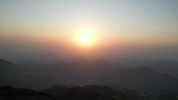 高山日落大山黄昏唯美大气