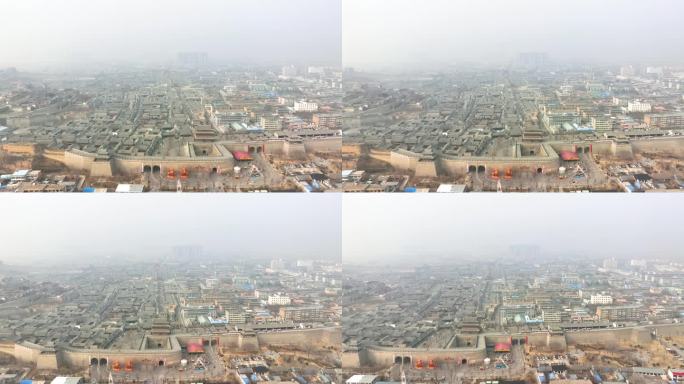 4K航拍山西省忻州古城