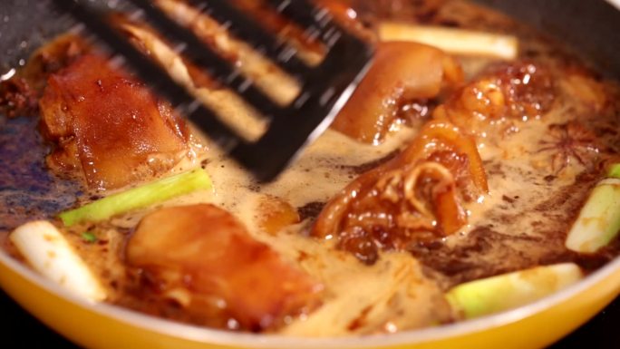 镜头合集红烧猪蹄炖猪蹄做饭中餐美食3
