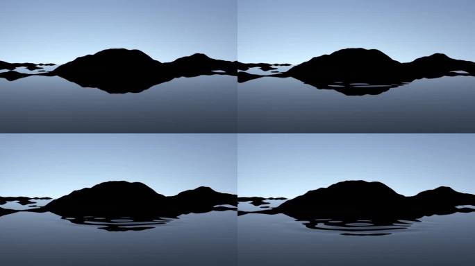 山和水，三维动画