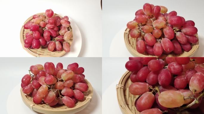 【镜头合集】新疆无核珍珠红葡萄水果（2）
