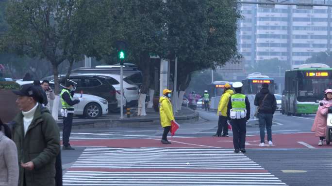 长沙路口车流空镜