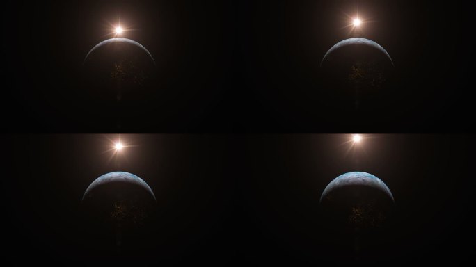 网络包围的地球，三维动画