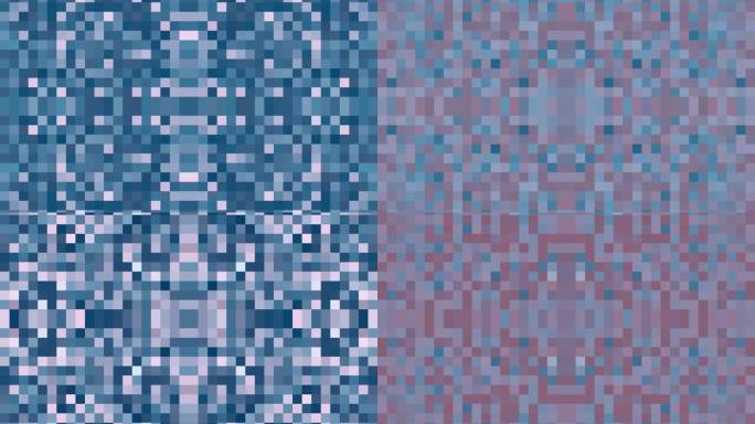 视频素材-彩色马赛克