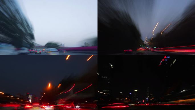 深圳城市穿梭_从白天到黑夜_延时摄影