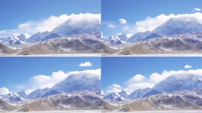 【大疆延时】西域雪山山脉延时摄影航拍