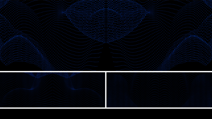 【宽屏时尚背景】蓝黑点线炫酷抽象动画图形
