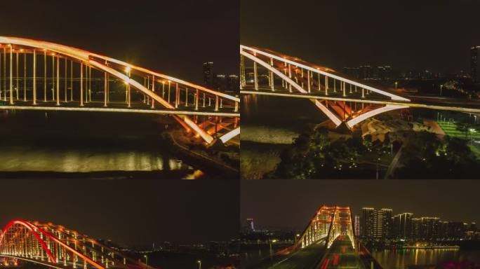 佛山东平大桥夜景延时素材（5K）