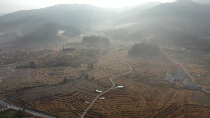 山区耕地航拍