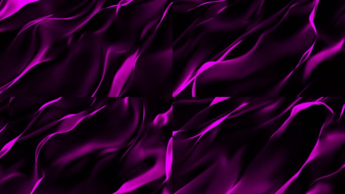 4K风吹紫色绸缎飘舞无缝循环
