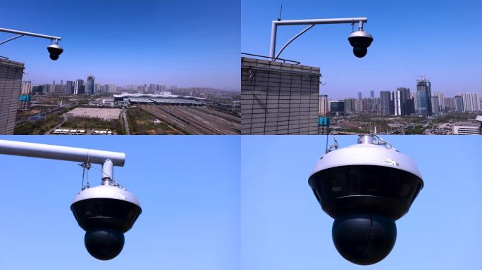 8K城市高空天网工程天网监控摄像头