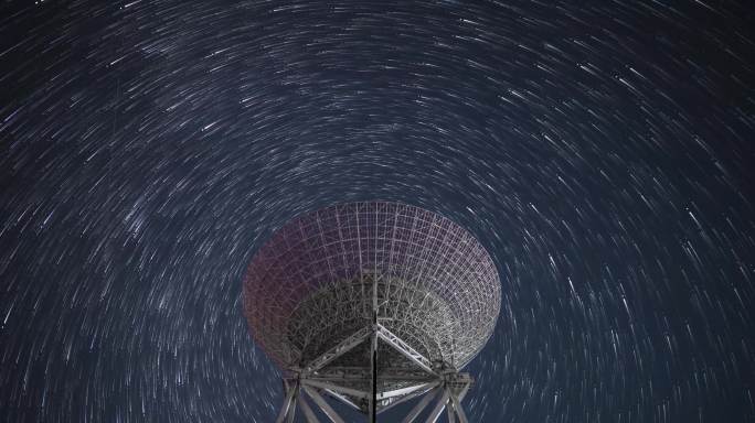 北京不老屯天文台星空星轨延时摄影
