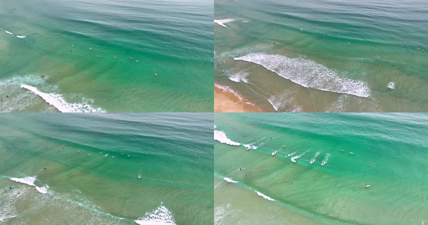 日月湾玻璃海冲浪