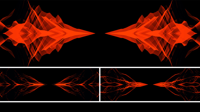 【宽屏时尚背景】红黑炫酷VJ火焰抽象幻想