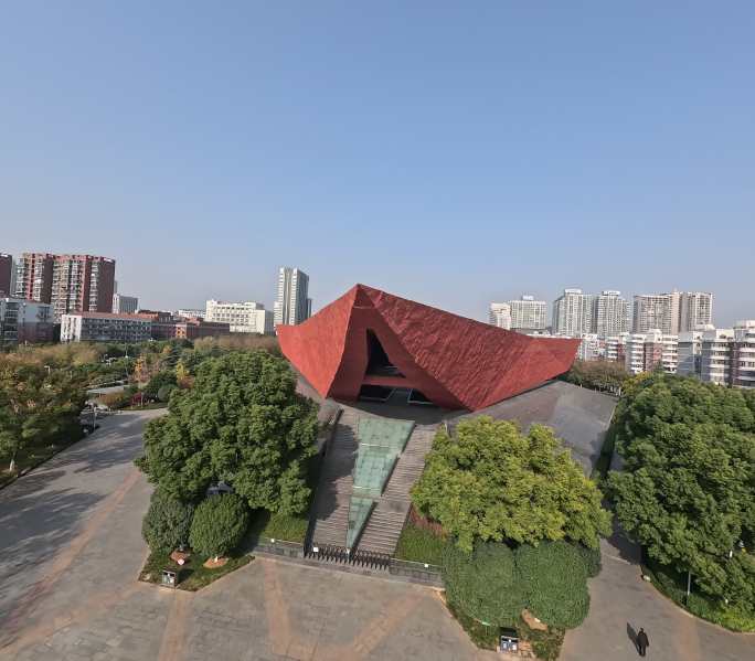 武汉武昌首义广场辛亥革命博物馆穿越机航拍