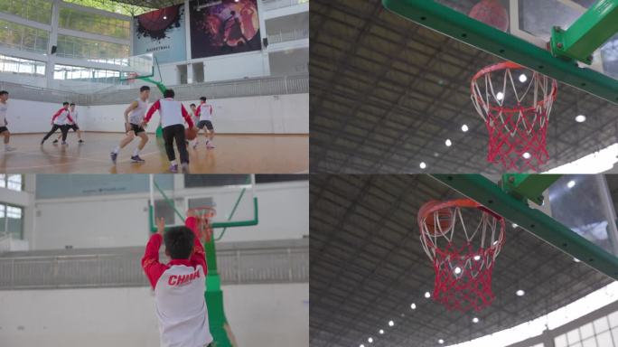 打篮球、投篮、突破上篮