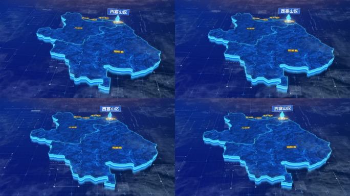 黄石市西塞山区蓝色三维科技区位地图