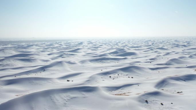 雪后沙漠