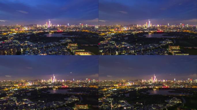 广州城市夜景4k