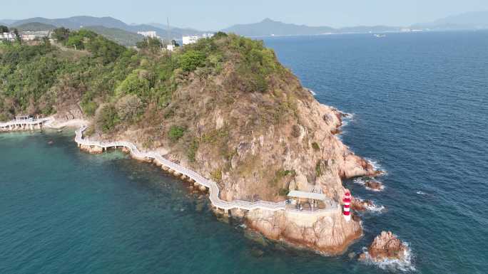 大梅沙海滨栈道灯塔