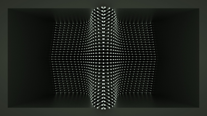 【裸眼3D】黑金方点艺术空间矩阵线条韵律
