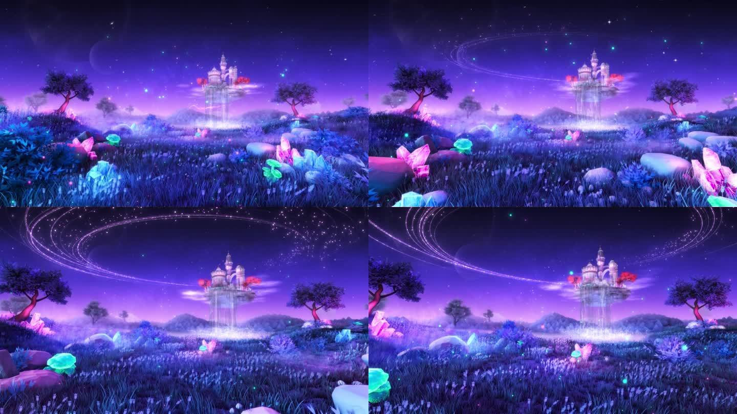 4K唯美童话魔法城堡