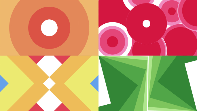 9款彩色MG动画转场透明通道