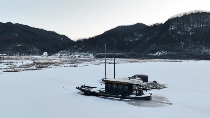 4k航拍神农架冬季大九湖