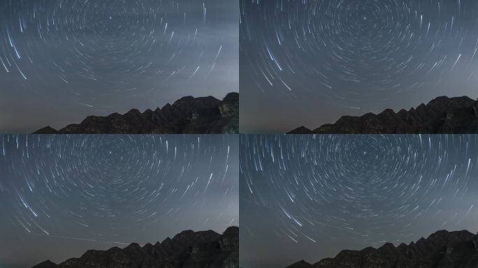 河北易水湖星空星轨延时摄影