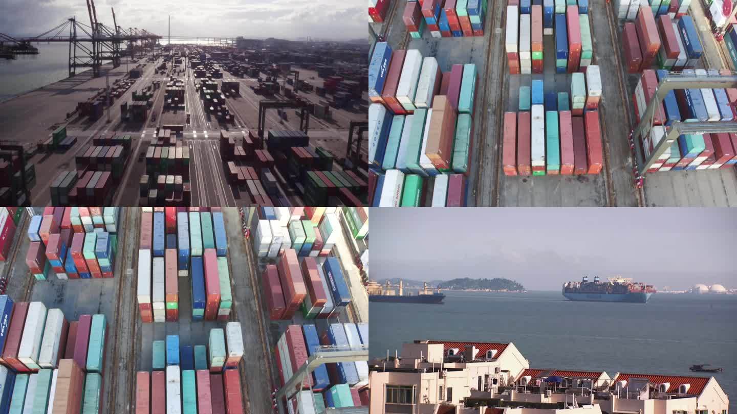 M1厦门港 集装箱和货轮