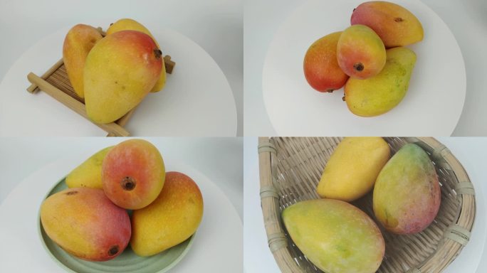 【镜头合集】新鲜贵妃芒果热带水果（2）