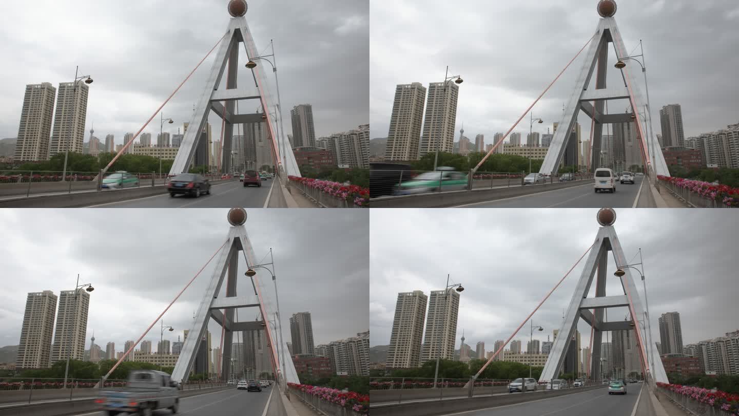 青海西宁昆仑桥延时摄影