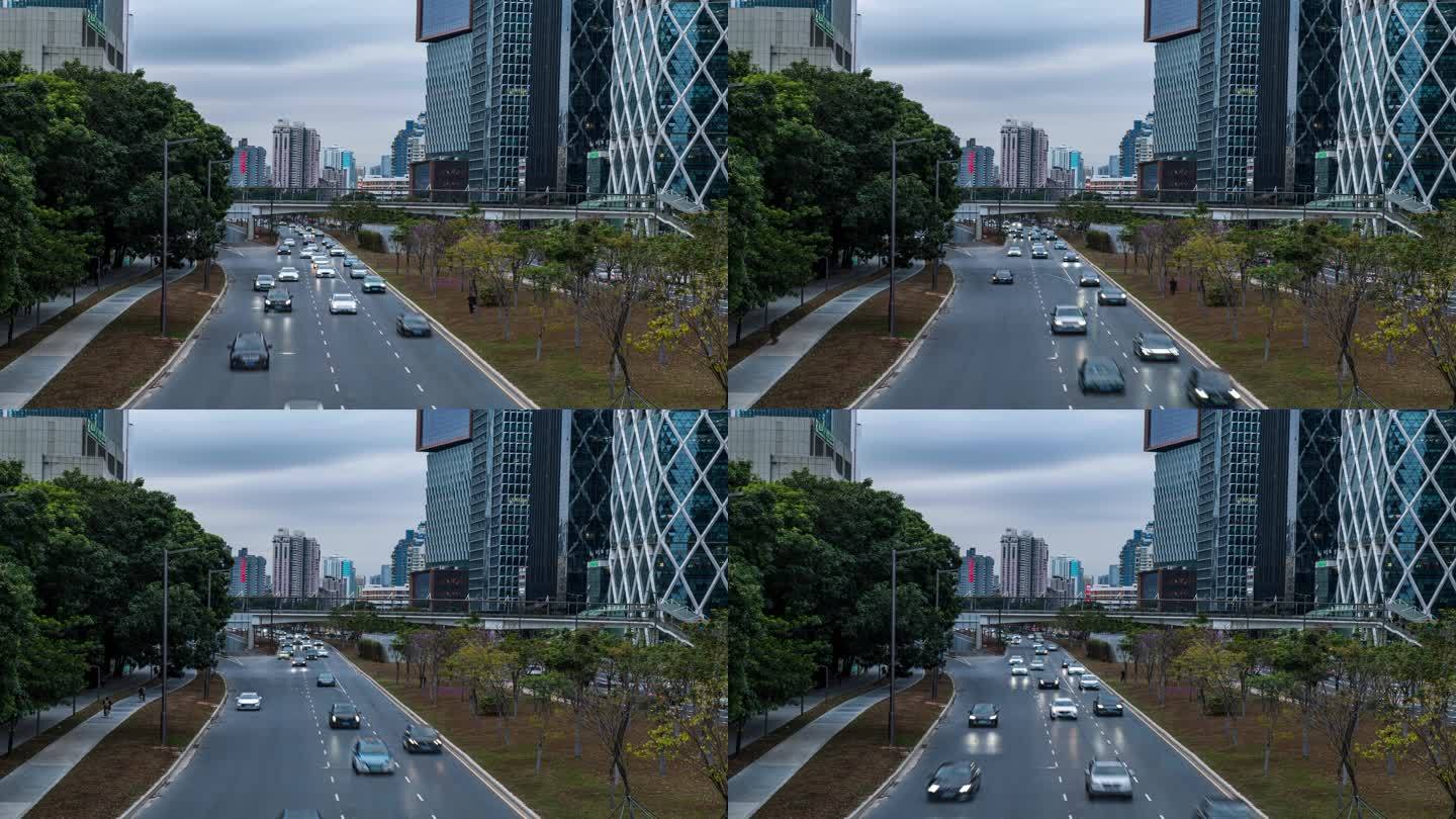 城市风光深圳道路交通