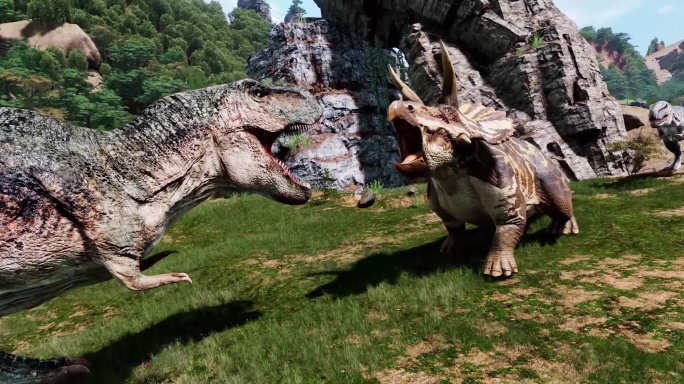 恐龙打架