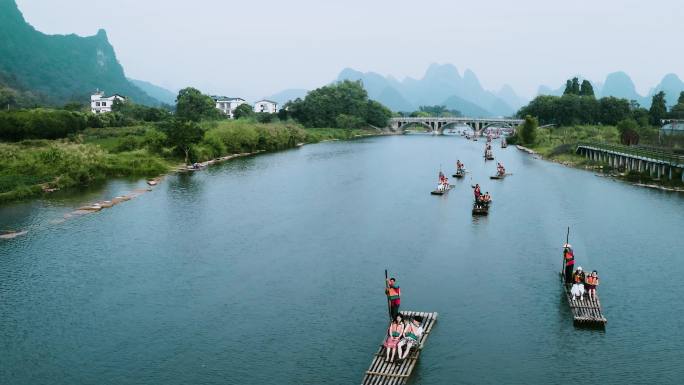 阳朔遇龙河