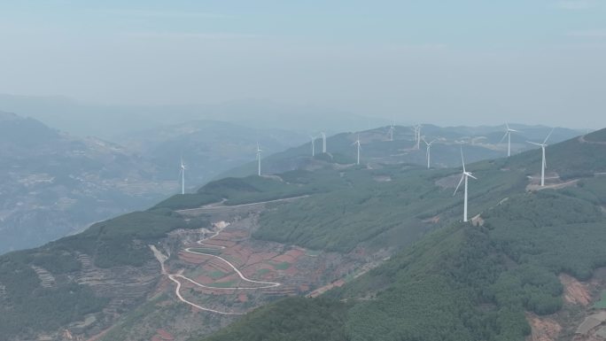 航拍横断山脉高山峡谷梯田4K