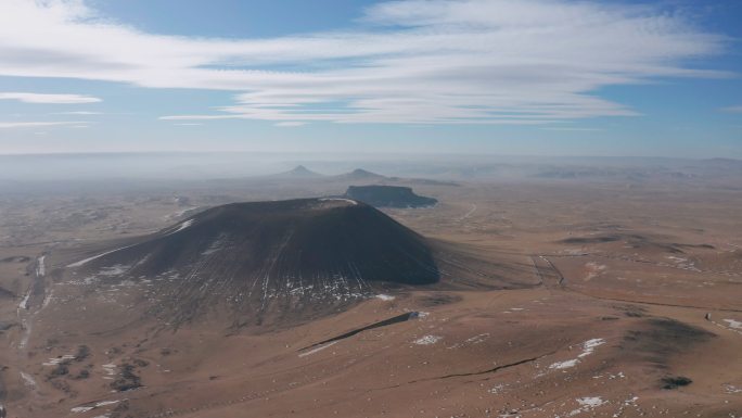 4k航拍内蒙古乌兰哈达火山地质公园