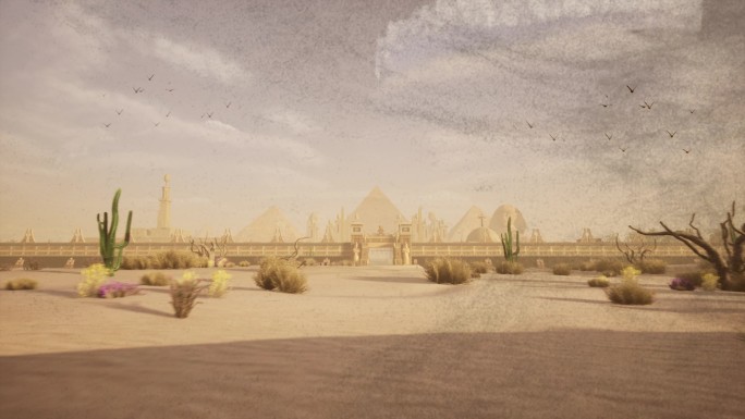 沙漠古埃及文明遗址