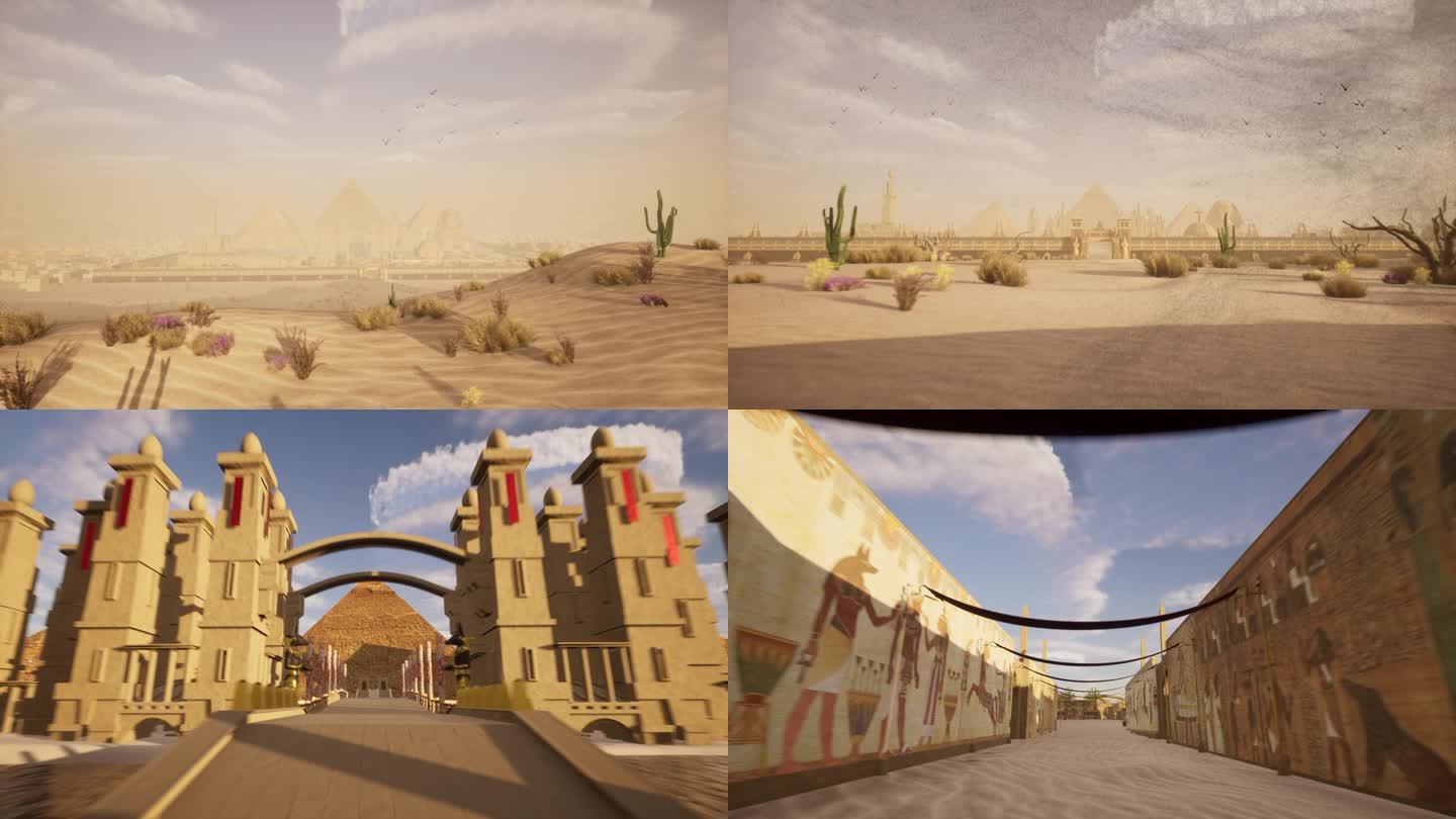 沙漠古埃及文明遗址