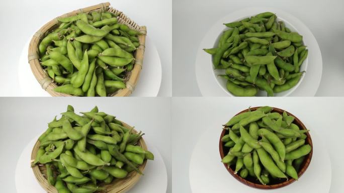 【镜头合集】毛豆豌豆绿色农产品蔬菜豆类②