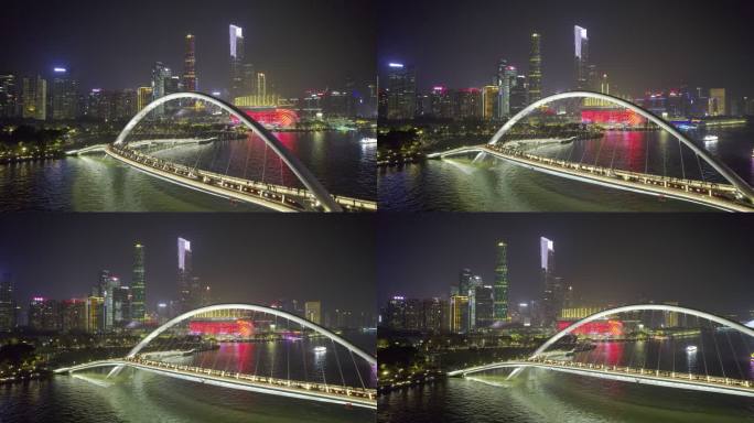 左环绕海心桥夜景5kHDR原片