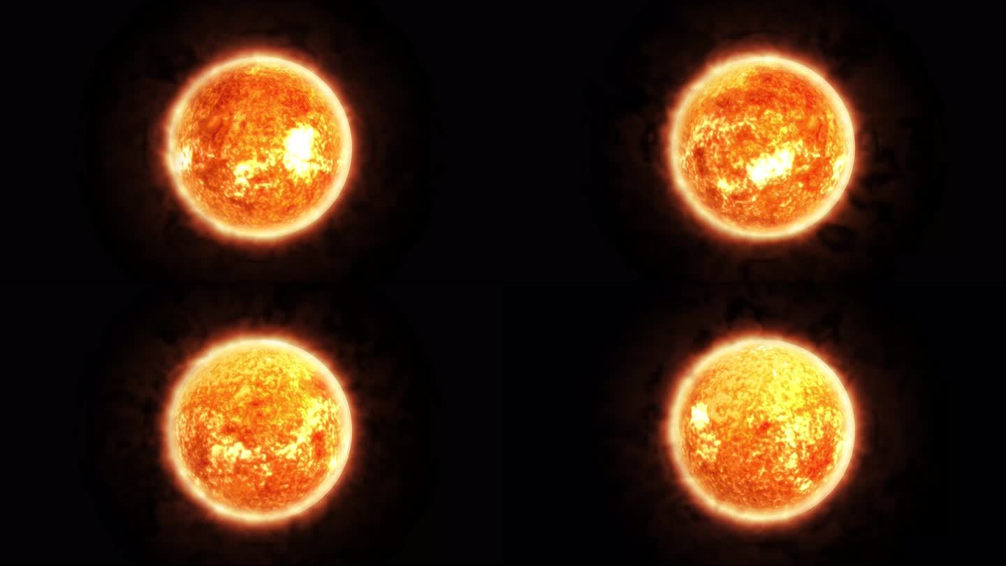 原创8K太阳旋转三维动画