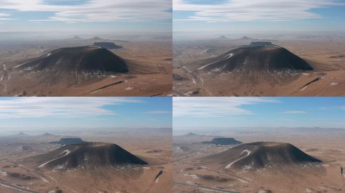 4k航拍内蒙古乌兰哈达火山地质公园