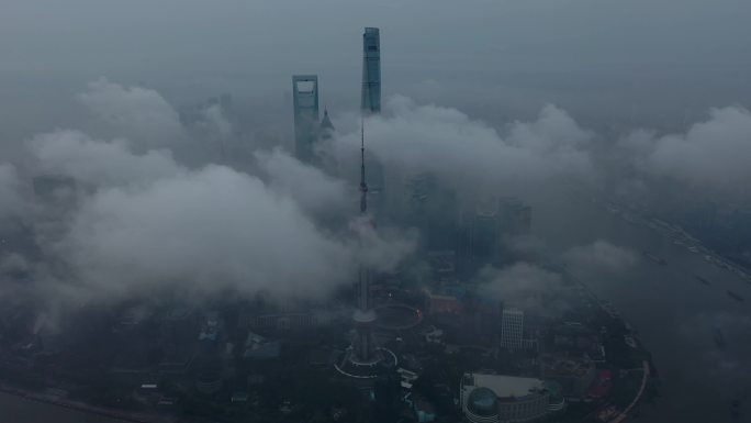 上海城市风光航拍混剪