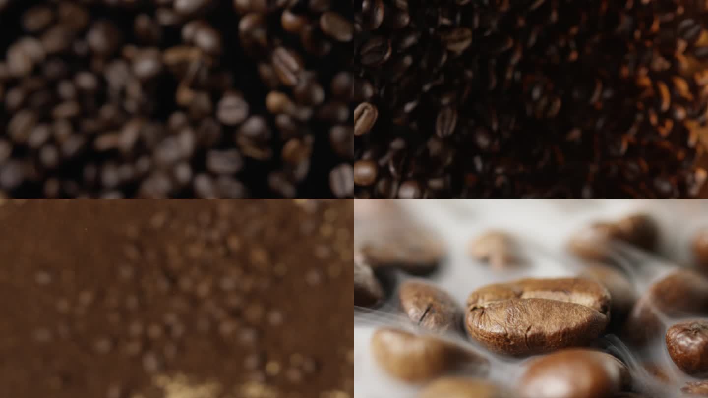 咖啡豆咖啡食材展示