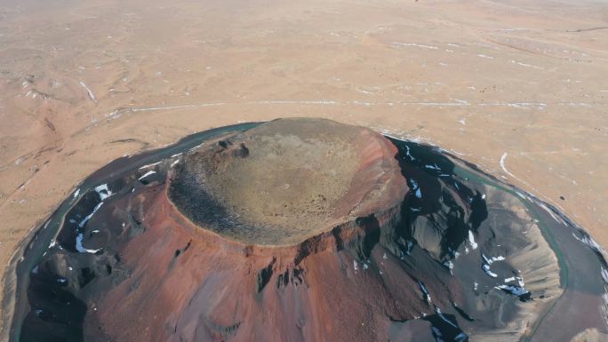 4k航拍内蒙古乌兰哈达火山地质公园